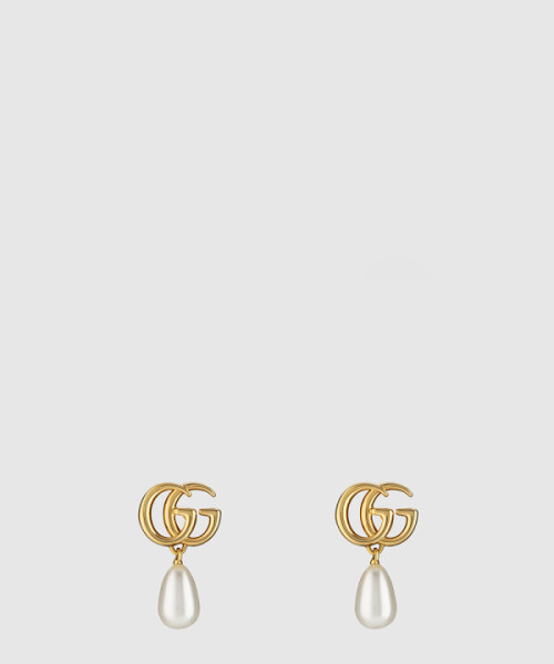 GG 마몽 펄 드롭 귀걸이 815307